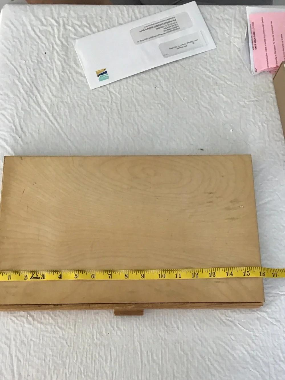 Wooden Pencil Organizer Box - Natural Finish (Natural).   ##